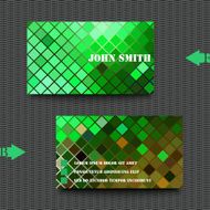 Business card template with abstract background N5