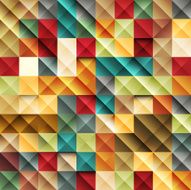 Vector colorful mosaic background