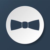 tie icon vector