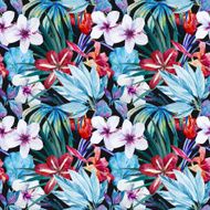 Lily an hibiscus flower pattern