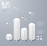 modern vector abstract bar chart infographic elements