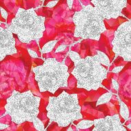 seamless roses ornament