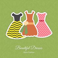 Retro Dresses Background
