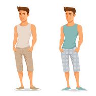 handsome young guy in summer outfit