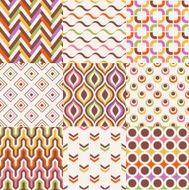 seamless colorful retro geometric pattern