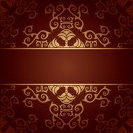 Vector baroque flowers background