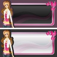 glam girl background
