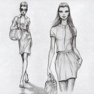 Fashion Models (black-and-white) N4