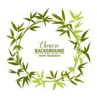 Green bamboo wreath