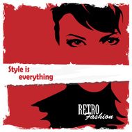 Fashion girl in sketch-style N11