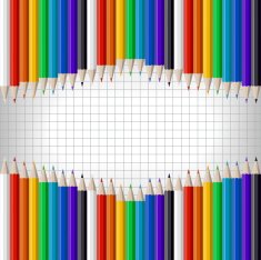 color pencils isolated on white N2