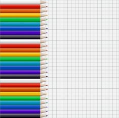 color pencils isolated on white N4