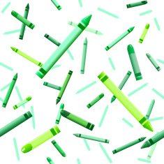 Green crayon background