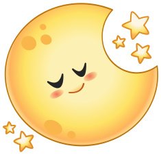 Cartoon Moon N16