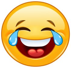 Emoticon with tears of joy