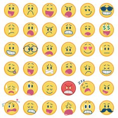 Set of smiley icons N6