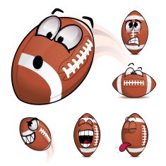 American Football Emoticons Set 1