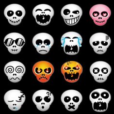 skull icon set