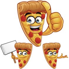 Pizza Cartoon Set
