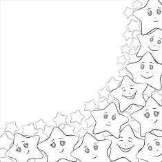 Smilies stars contours