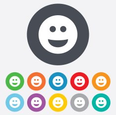Smile face sign icon Smiley symbol