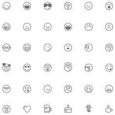 Smiley icon set N2
