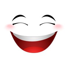 Laughing emoticon sign