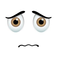 Sick emoticon sign