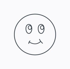 Smile icon Positive happy face sign N5