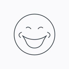 Smile icon Positive happy face sign N9