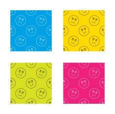 Smile icon Positive happy face sign N15