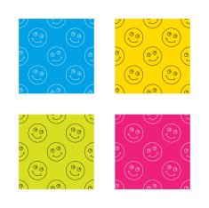 Smile icon Positive happy face sign N16