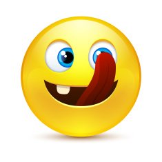 Smile with tongue