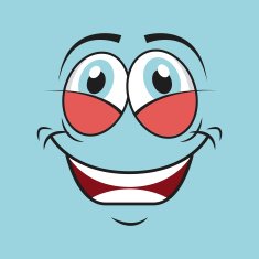 cartoon face N23