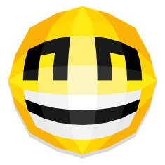 Cute Cartoon Polygonal Face Illustration Isolated N8