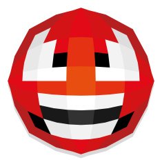 Cute Cartoon Polygonal Face Illustration Isolated N13