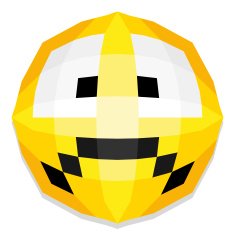 Vector Cute Cartoon Polygonal Face Illustration Isolated N2