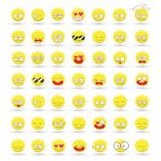 Set of Emotions vector cartoon