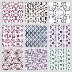 Simple vector seamless patterns