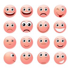 Pink emoticons N2