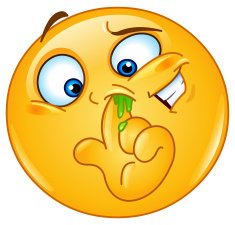 Picking nose emoticon