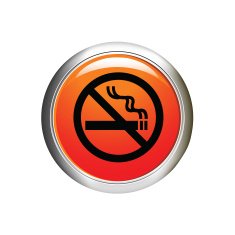 No smoking icon Internet button vector illustration N2