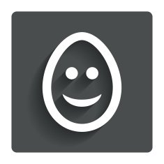 Smile egg face sign icon Smiley symbol N3