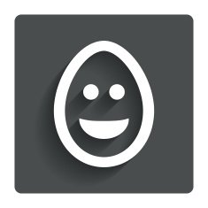 Smile egg face sign icon Smiley symbol N4