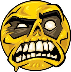 zombie smiley face emoticon