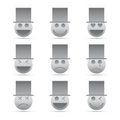 gentleman emoticon set N2