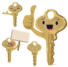 Key Cartoon Set C