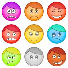 Smilies round set N2