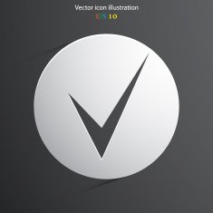 Vector check web icon N2