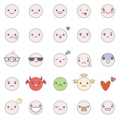 smilies vector icons N2